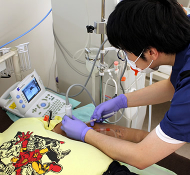 エコー下穿刺イメージ